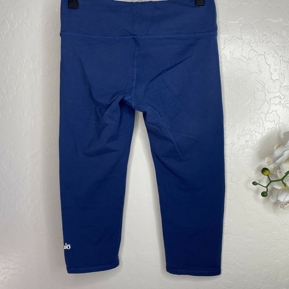 Lorna Jane Leggings S Capri Crisscross Mesh Athletic Workout Yoga Pants - Picture 4 of 6